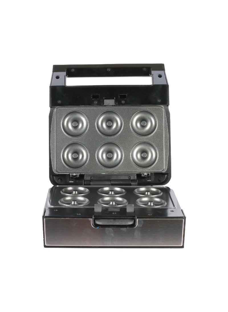 FLEXY 5-in-1 Snack Maker: Sandwich, Waffle, Grill, Donut, Pancake | Detachable Non-Stick Plates, Easy Clean | 800W Fast Heating | Stainless Steel & Plastic - Image 3