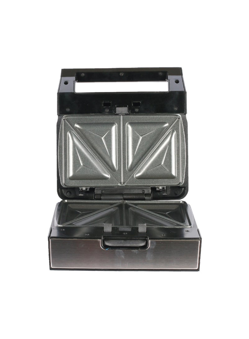 FLEXY 5-in-1 Snack Maker: Sandwich, Waffle, Grill, Donut, Pancake | Detachable Non-Stick Plates, Easy Clean | 800W Fast Heating | Stainless Steel & Plastic - Image 4