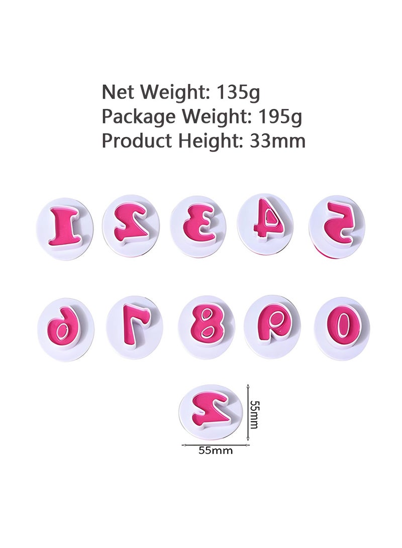 Warme 10PCS DIY Number Spring Cookie Cutters Set – cake and biscuit mold set Polymer Clay Cutters for Kids Set for Biscuit Cutter Food-Safe Baking Molds for Saudi Festive Treats Eid Mubarak (Ramadan/Eid) - Image 4