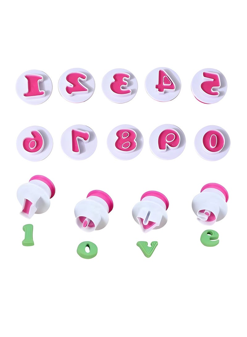 Warme 10PCS DIY Number Spring Cookie Cutters Set – cake and biscuit mold set Polymer Clay Cutters for Kids Set for Biscuit Cutter Food-Safe Baking Molds for Saudi Festive Treats Eid Mubarak (Ramadan/Eid) - Image 2