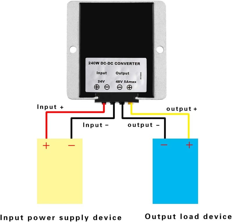 SUPERNIGHT DC Boost Converter DC 24V Step Up to 48V 5A 240W Waterproof Voltage Regulator for Golf Cart Club Car LED Strip Light - Image 3