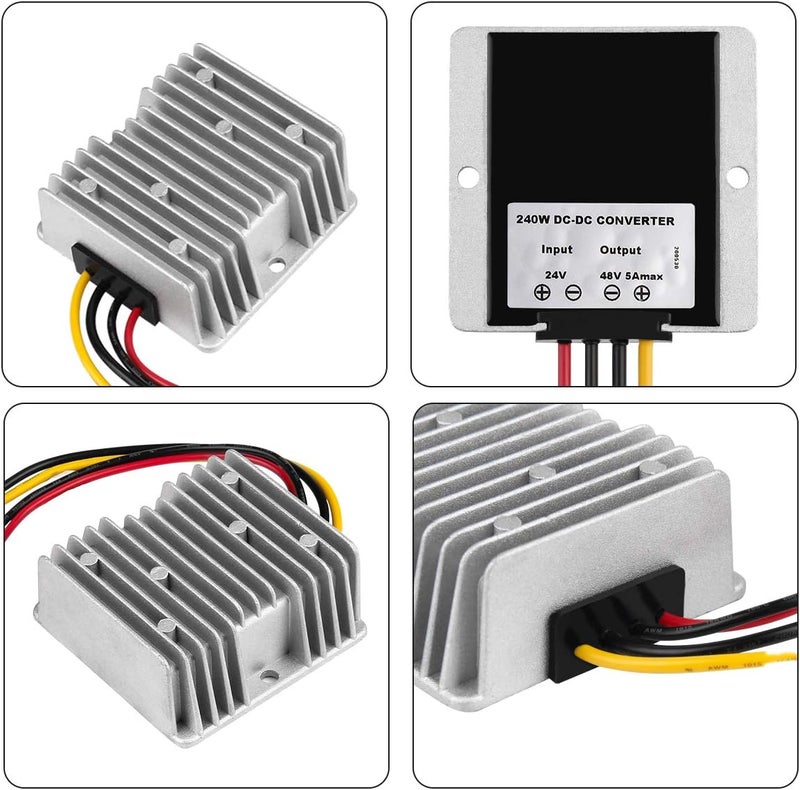 SUPERNIGHT DC Boost Converter DC 24V Step Up to 48V 5A 240W Waterproof Voltage Regulator for Golf Cart Club Car LED Strip Light - Image 2