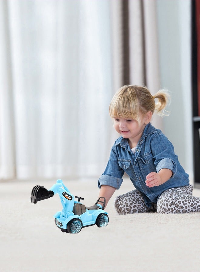 GROIC Engineering Vehicle, Electric Excavator Toy with Music and Light, Universal Wheels, DIY Assembly Excavator, Toys Cars Gifts for Kids, Boys & Girls Birthday - Image 5