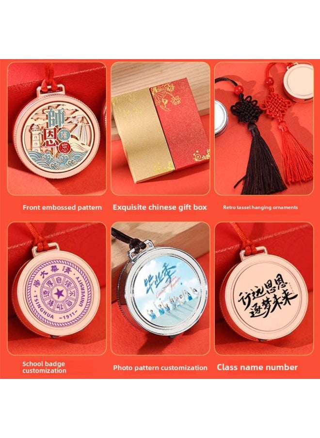 Generic Guofeng U Disk Pattern Customization 32g National Tide Relief Travel Forum Cultural Creation Annual Meeting Commemorative Gift Metal USB Disk-Color:Yuyue Bo Tao-rose Gold + Opp Bag-Capacity:32GB  - Image 4
