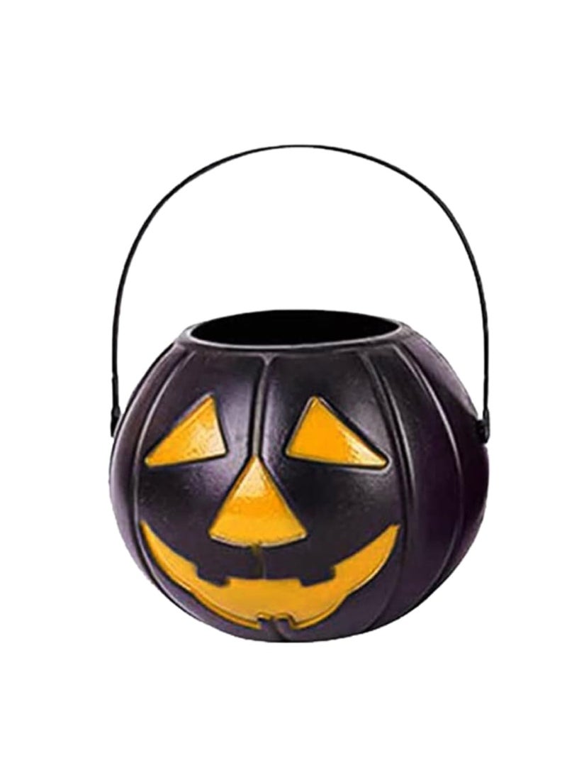 Sage Square Sage Square Get in the Halloween spirit with our festive Black Pumpkin baskets! Perfect for trick-or-treating or as a decorative touch for your spooky festivities.  - Image 1