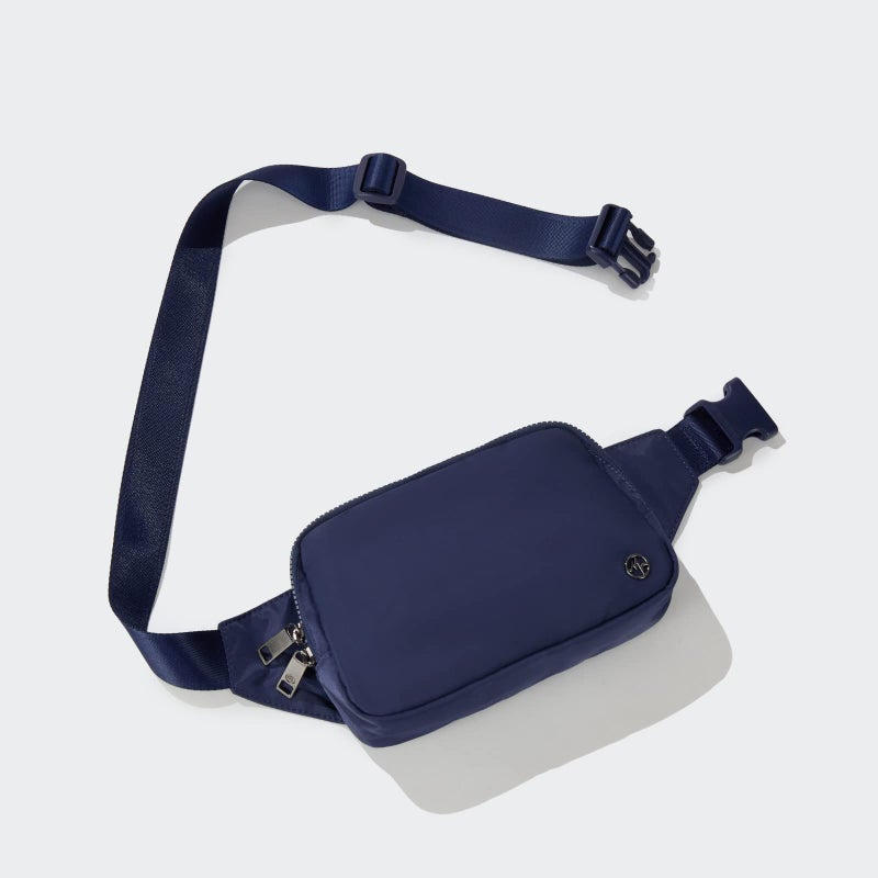 Pander Belt Bag Large 2L, Nylon Fanny Pack Purse for Women and Men with Adjustable Strap, Blue Storm - Image 3