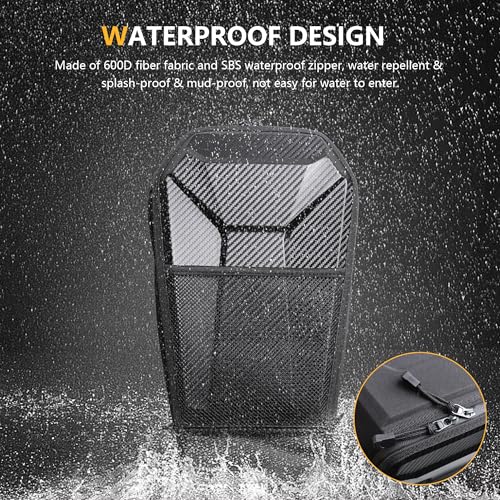 RERPRO UTV Cab Pack Center Seat Storage Bag Compatible with Polaris RZR PRO XP 4 LE 2020 2021 2022 2023 2024 Interior Accessories Tools Box Seat Center Shoulder Organizer Cargo Pocket, Carbon - Image 4