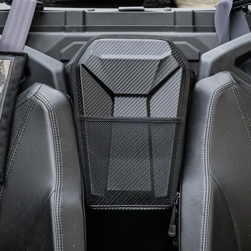 RERPRO UTV Cab Pack Center Seat Storage Bag Compatible with Polaris RZR PRO XP 4 LE 2020 2021 2022 2023 2024 Interior Accessories Tools Box Seat Center Shoulder Organizer Cargo Pocket, Carbon - Image 1