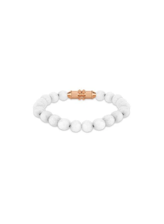 POLICE Mix And Match White Beaded Bracelet for Women