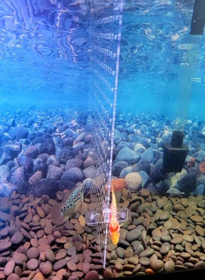 KeaJuidy Acrylic Fish Tank Divider Aquarium Divider with 8 Suction Cups Transparent Fish Tank Separator Dividing Net Plate Isolation Board Flapper, 11.81 * 15.74in - Image 3