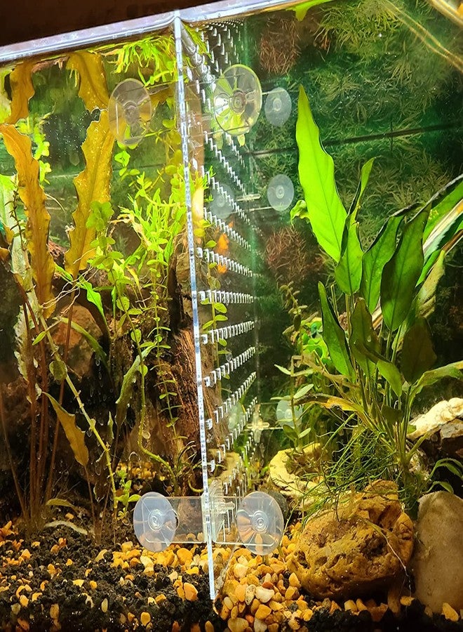 KeaJuidy Acrylic Fish Tank Divider Aquarium Divider with 8 Suction Cups Transparent Fish Tank Separator Dividing Net Plate Isolation Board Flapper, 11.81 * 15.74in - Image 2