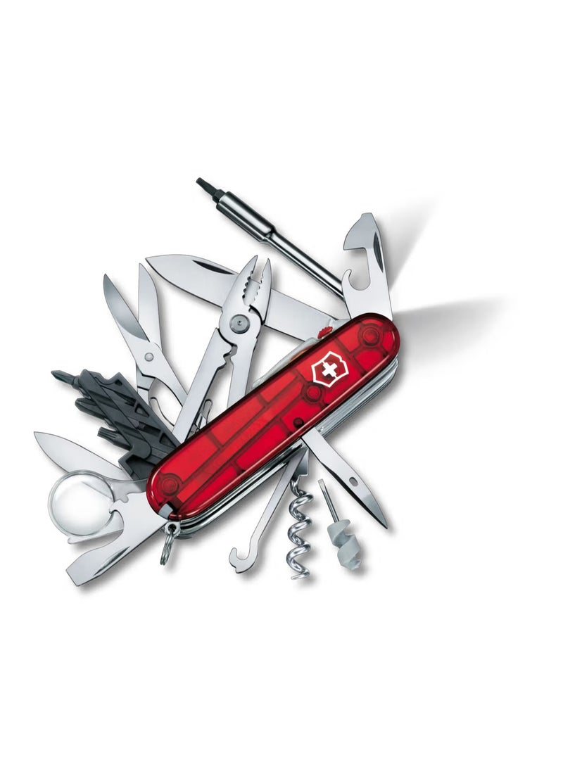 سكين الجيب السويسرية فيكتورينوكس سايبر تول لايت (Victorinox CyberTool Lite 1.7925.T) — 34 وظيفة | كشاف LED | قلم مدمج | صناعة سويسرية