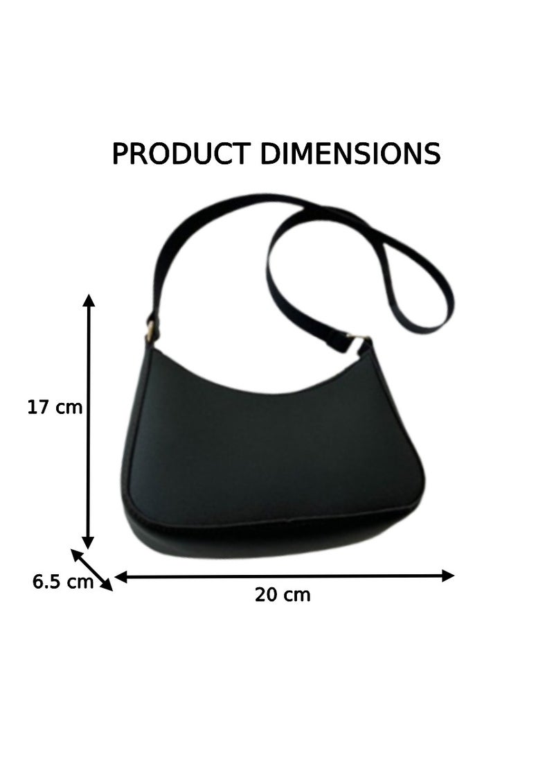 Soko Mesh Chic Black Textured Dumpling Shoulder Bag: Trendy Small Square Purse with Fixed Strap - Compact Fashion Accessory for Women's Everyday Adventures, Travel, and Style  - Image 3