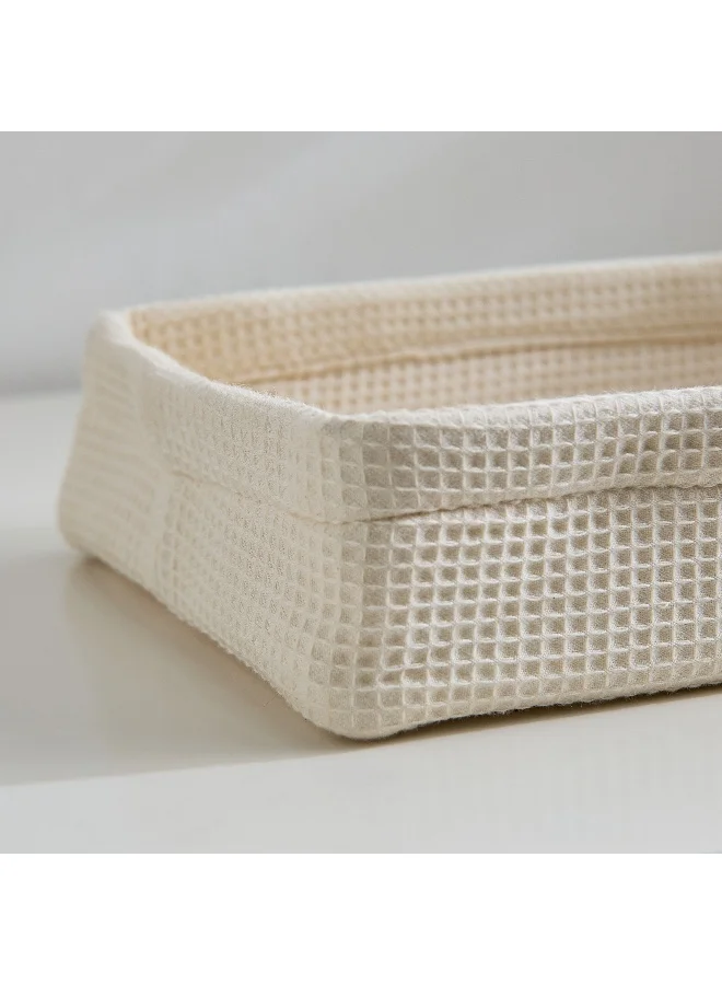 Home Box Bella Soft Waffle Rectangle Tray - 24x18x6 cm