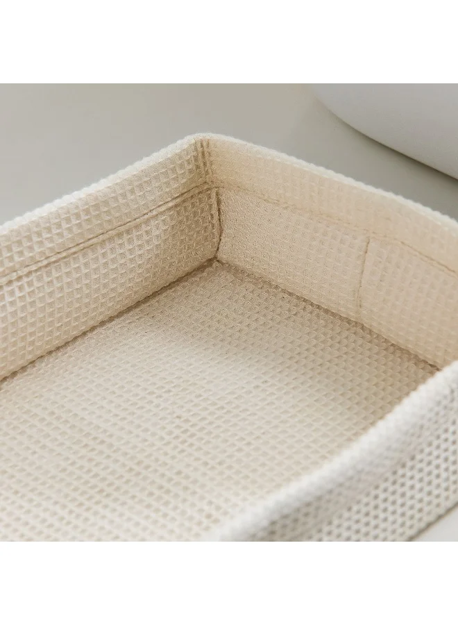 Home Box Bella Soft Waffle Rectangle Tray - 24x18x6 cm