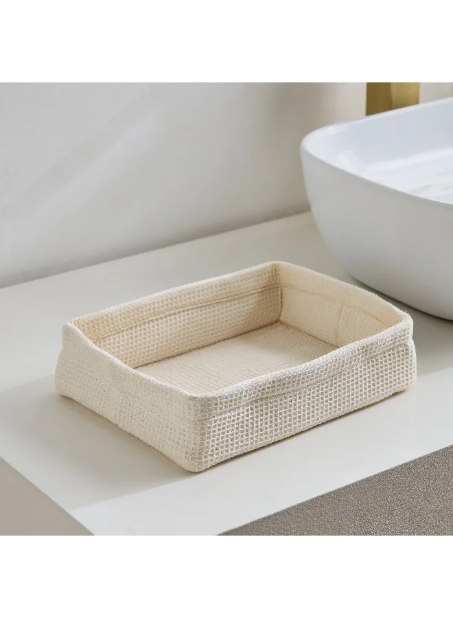 Home Box Bella Soft Waffle Rectangle Tray - 24x18x6 cm