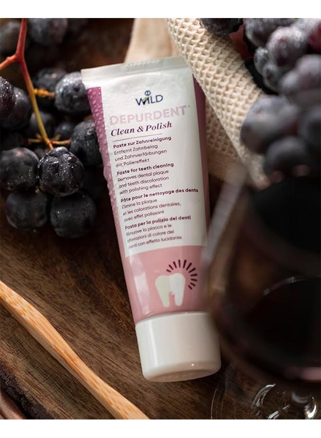 DEPURDENT Clean and Polish Toothpaste for Teeth Cleaning, Removes Dental Plaque and Teeth Discoloration with Polishing Effect - Image 4