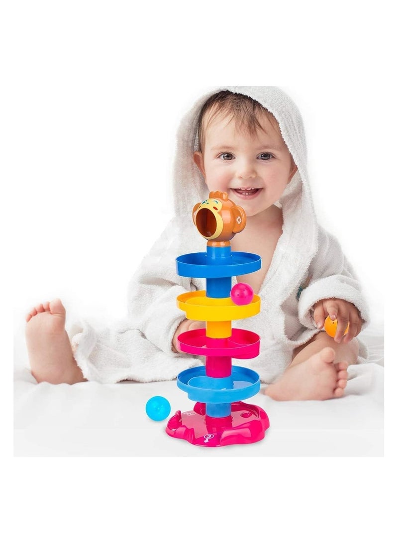 بلومنغ تايم برج كرة متدحرجة متدحرجة للأطفال الصغار والرضع - Image 2