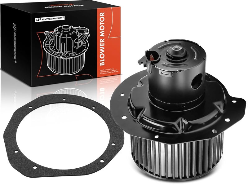 A-Premium Heater Blower Motor with Fan Cage Replacement for Ford Bronco, F-150, F-250, F-350 (1987-1997) - Image 1