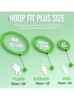 Gonice Smart Weighted Hula Circle Hoop for Adults Weight Loss, Infinity Fitness Hoop, Fit Hoop 4lb Plus Size 60 inch Waist, 32 Detachable Links, Suitable for Women and Beginners  - Image 3