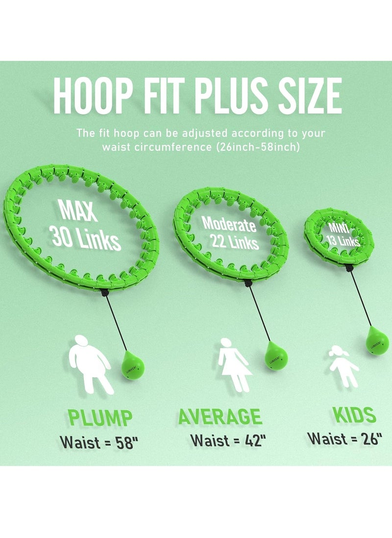 Gonice Smart Weighted Hula Circle Hoop for Adults Weight Loss, Infinity Fitness Hoop, Fit Hoop 4lb Plus Size 60 inch Waist, 32 Detachable Links, Suitable for Women and Beginners  - Image 3