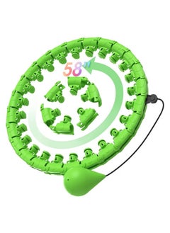 Gonice Smart Weighted Hula Circle Hoop for Adults Weight Loss, Infinity Fitness Hoop, Fit Hoop 4lb Plus Size 60 inch Waist, 32 Detachable Links, Suitable for Women and Beginners  - Image 1