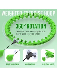 Gonice Smart Weighted Hula Circle Hoop for Adults Weight Loss, Infinity Fitness Hoop, Fit Hoop 4lb Plus Size 60 inch Waist, 32 Detachable Links, Suitable for Women and Beginners  - Image 4