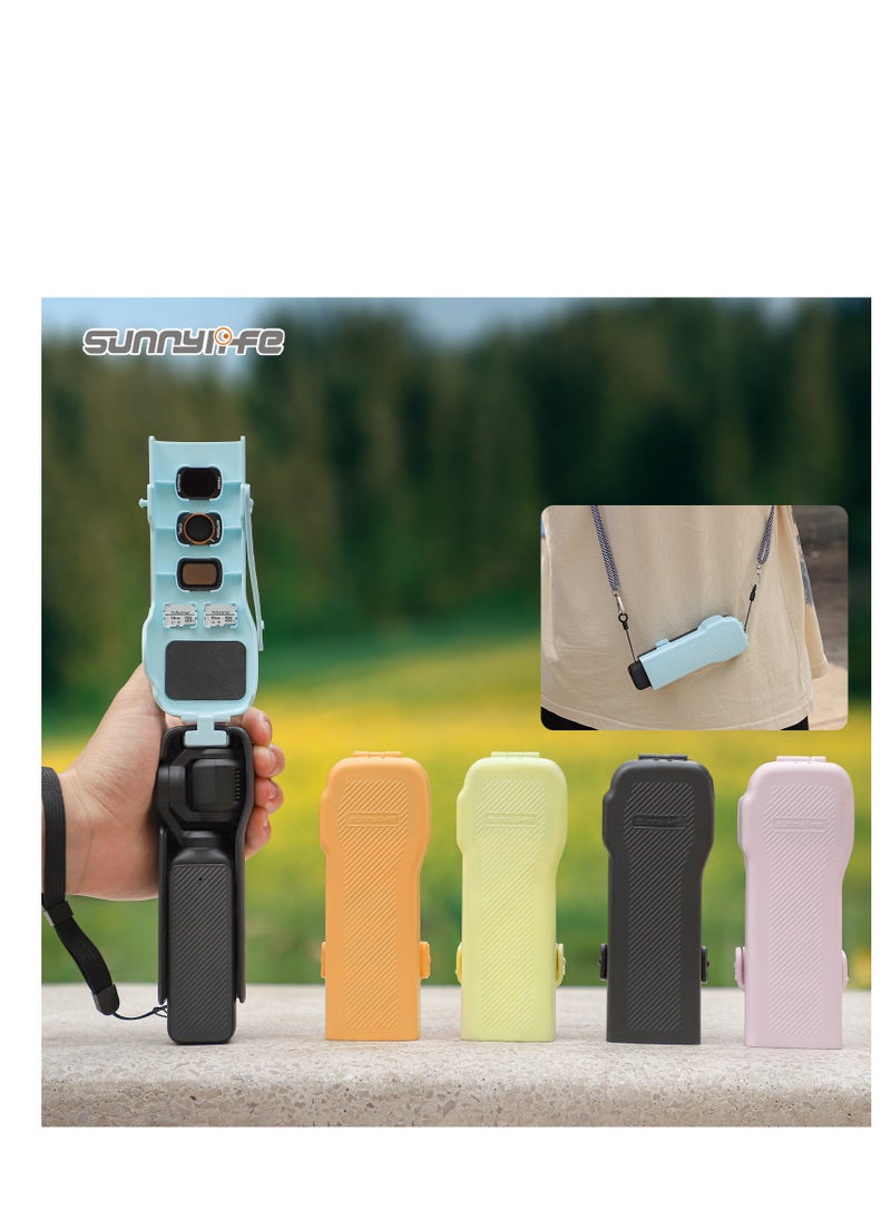 SUNNY LIFE Colorful Protective Lid for DJI OSMO Pocket 3,Silicone Protective Case Cover, Tempered Glass Screen Protector, Lens Protector  - Image 1