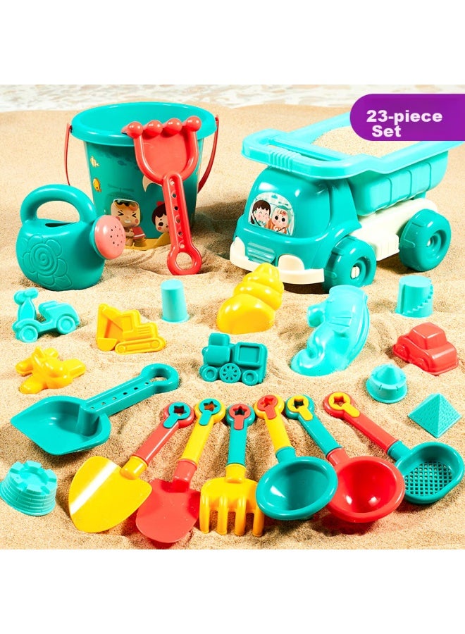 Dimoarch Dimanqi Children's Beach Toys, Sand Shovels And Digging Tools, 23-piece Set, Outdoor Seaside Sand Play, Water Play, Birthday Gift - Image 1