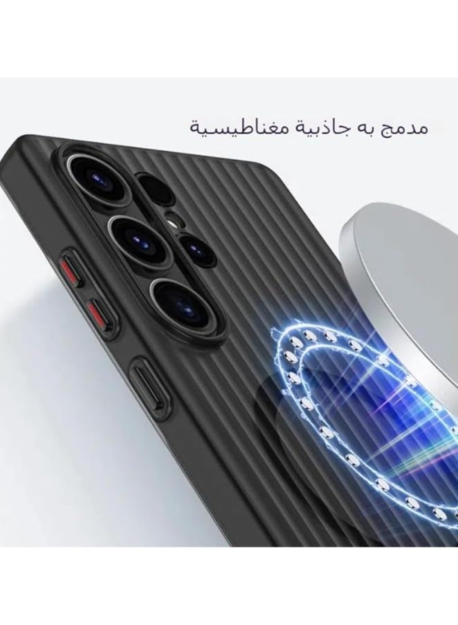 general Frosted Magnetic Case Compatible with Samsung Galaxy S25 S25 Plus S25 Ultra , Built In Magnetic Suction, Four Corner Built-in Airbags, Anti Shock and Anti Fall Cover for Galaxy S25 S25 Plus S25 Ultra - Image 2