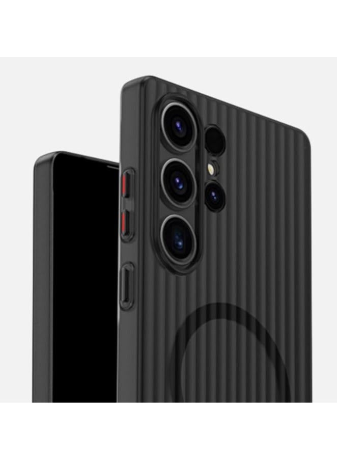 general Frosted Magnetic Case Compatible with Samsung Galaxy S25 S25 Plus S25 Ultra , Built In Magnetic Suction, Four Corner Built-in Airbags, Anti Shock and Anti Fall Cover for Galaxy S25 S25 Plus S25 Ultra - Image 3