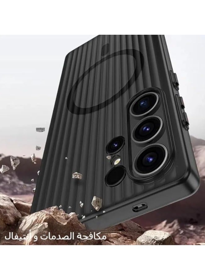 general Frosted Magnetic Case Compatible with Samsung Galaxy S25 S25 Plus S25 Ultra , Built In Magnetic Suction, Four Corner Built-in Airbags, Anti Shock and Anti Fall Cover for Galaxy S25 S25 Plus S25 Ultra - Image 5