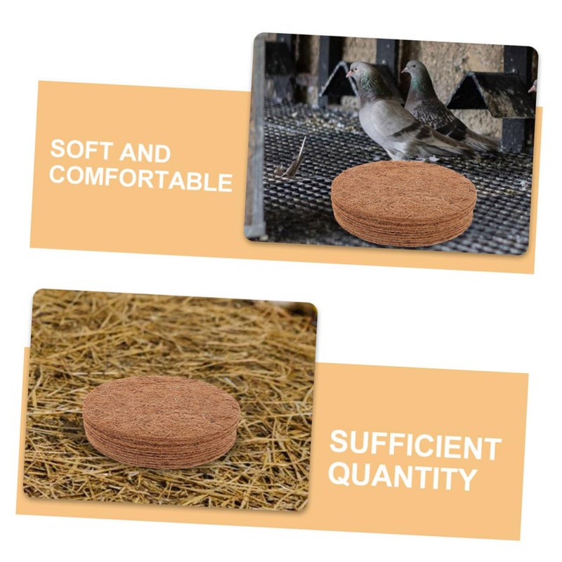 Natural Coir Mat Washable Chicken Nesting Pads 10PCS High Durability Bird Bed For Hens - Image 4