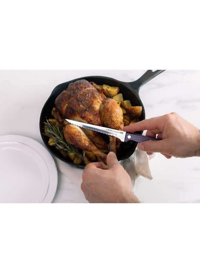 Ginsu Kiso 14-Piece Purple Knife Set with Natural Block - Dishwasher Safe and Always Sharp - Image 4