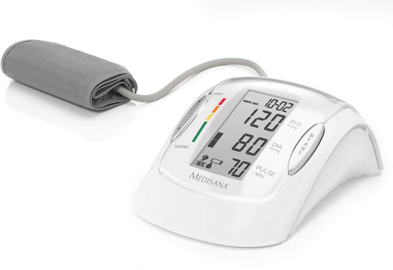 medisana MTP Pro Upper arm Blood Pressure Monitor Precise Blood Pressure and Pulse Measurement with Memory Function Traffic Light Scale Irregular Heartbeat Indication Function - Image 1