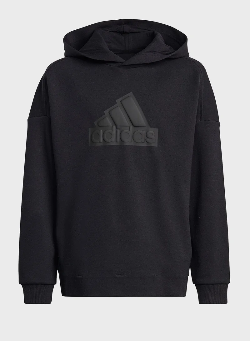 adidas هودي فيوتشور ايكون بشعار الماركة