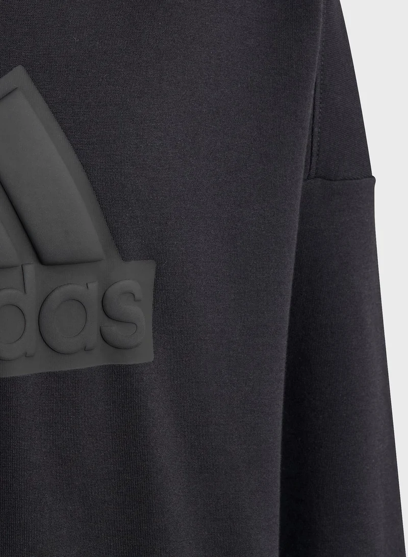 adidas هودي فيوتشور ايكون بشعار الماركة