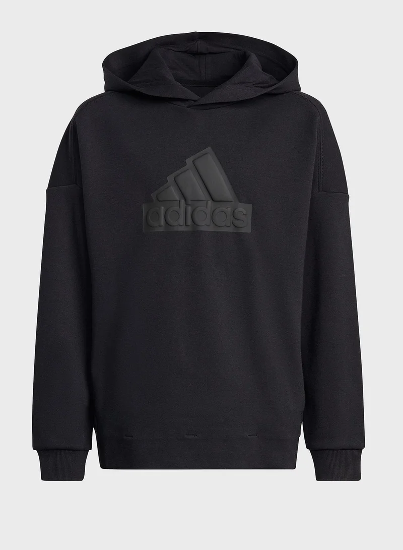 adidas هودي فيوتشور ايكون بشعار الماركة