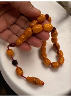just naturals German Faturan Prayer Beads For Men 17 Beads Size 10.5mm x 14mm  - Image 2