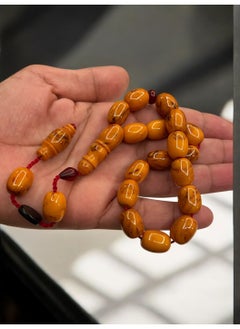 just naturals German Faturan Prayer Beads For Men 17 Beads Size 10.5mm x 14mm  - Image 1