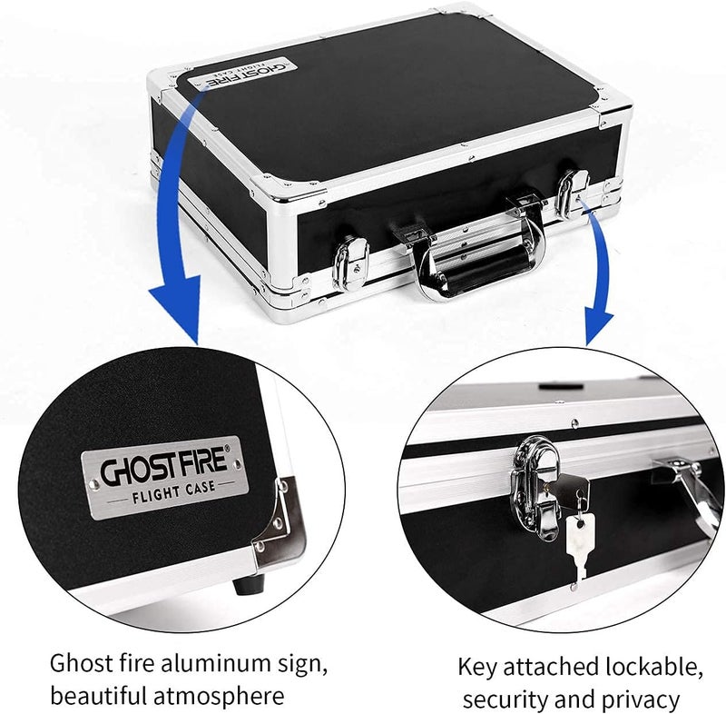 GHOSTFIRE Guitar Multi Effect Pedal Case14x9.8x4.2in ，with Pedal Mounting Tape Fastener，Sturdy Locking Aluminum ，T series T-EC6 - Image 5