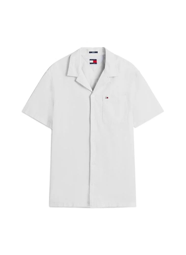 TOMMY JEANS  Linen Blend Shirt for Men | Best Price UAE