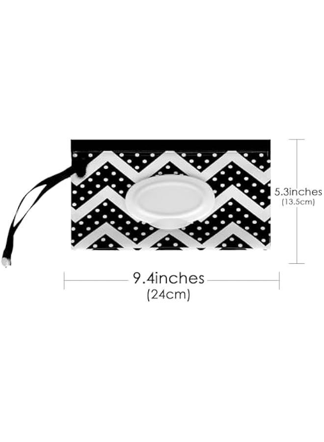 2 Pcs Portable EVA Wet Wipes Bag - Fashionable and Practical for Going Out, Traveling and Outdoor Sports Wet Wipes Dispenser (Wave Type x 1, Feather Type x 1)  - Image 2