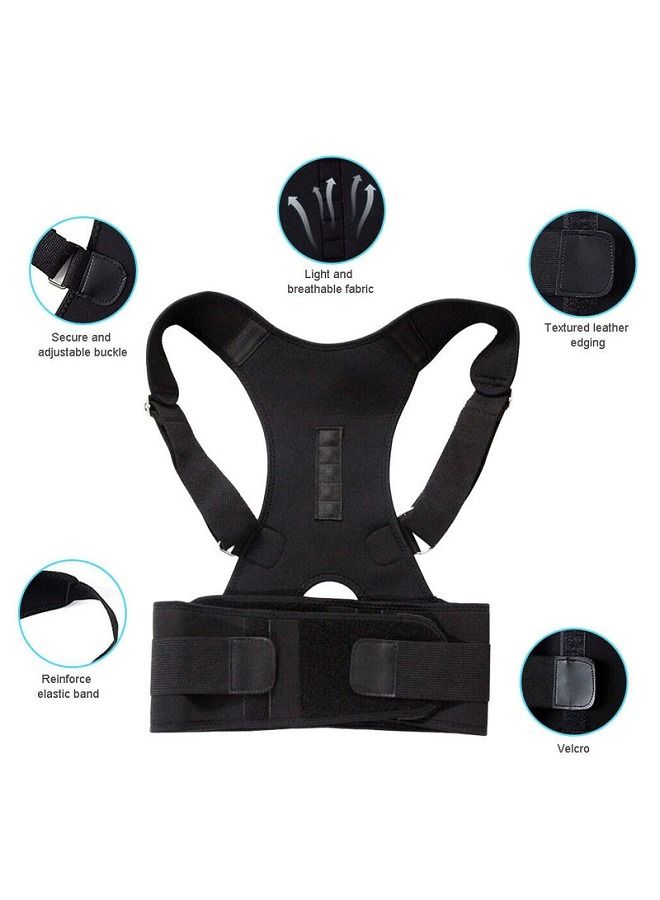 AGD Brace Shoulder Spine Back Support Magnetic Therapy Posture Corrector Belt - Image 4