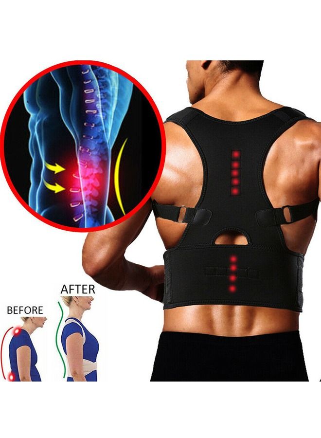 AGD Brace Shoulder Spine Back Support Magnetic Therapy Posture Corrector Belt - Image 3