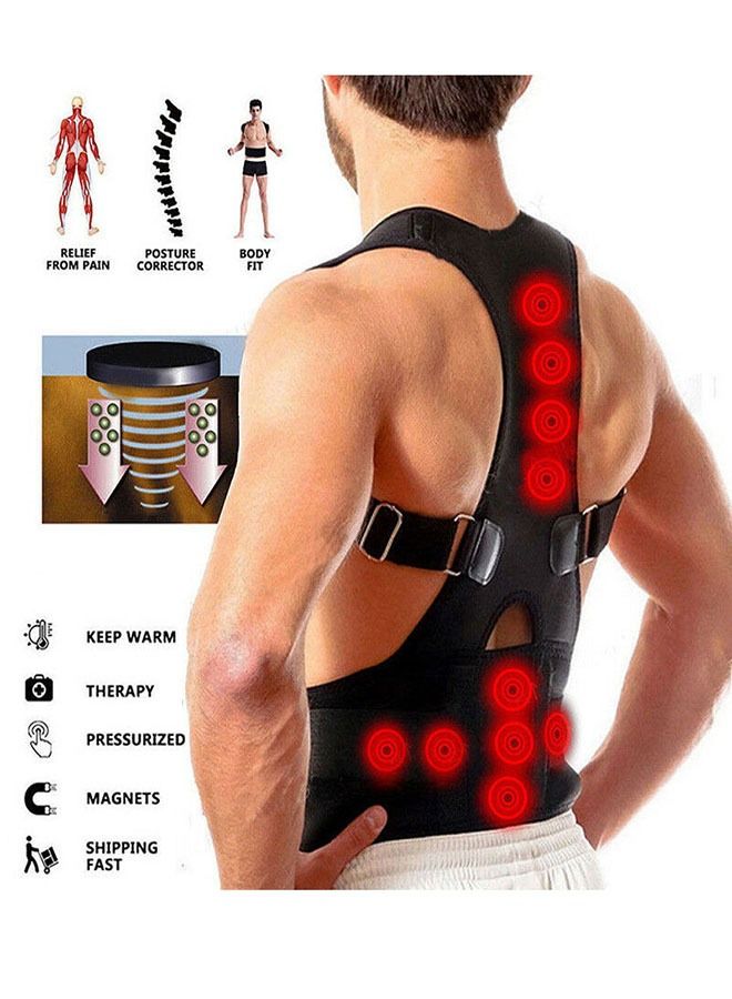 AGD Brace Shoulder Spine Back Support Magnetic Therapy Posture Corrector Belt - Image 2