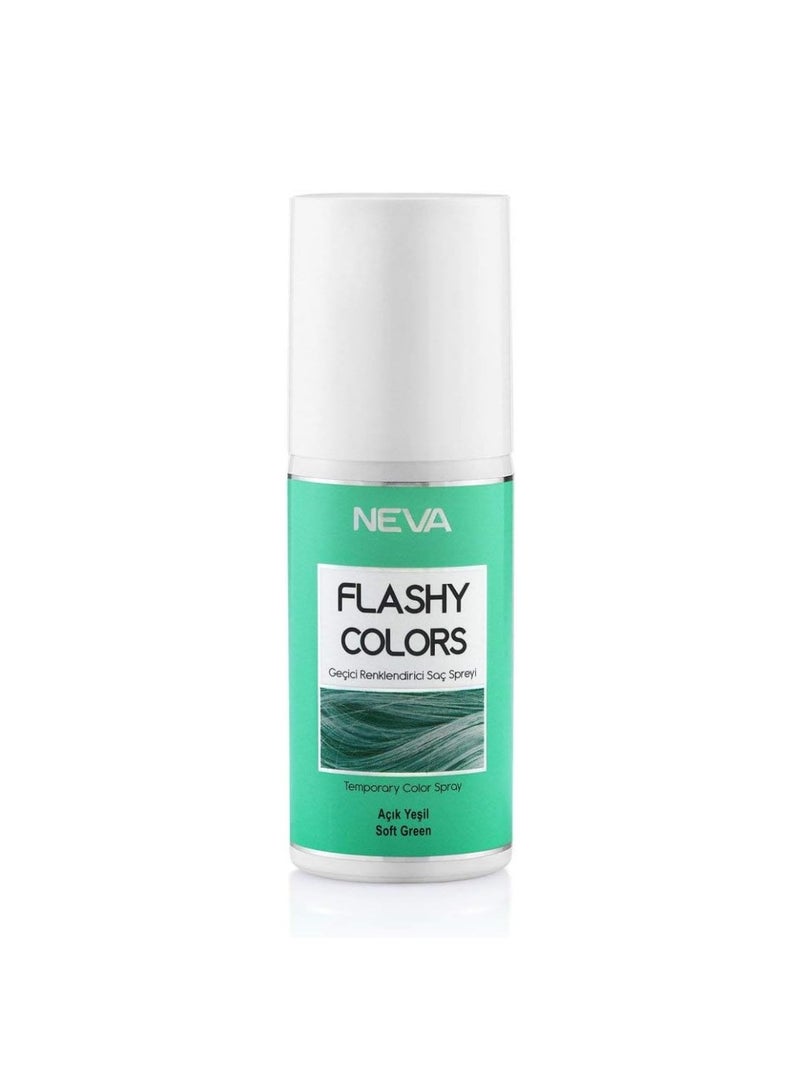 NEVA Flashy Hair Colors Temporary Hair Color Spray - 75ml - SOFT GREEN - Image 1