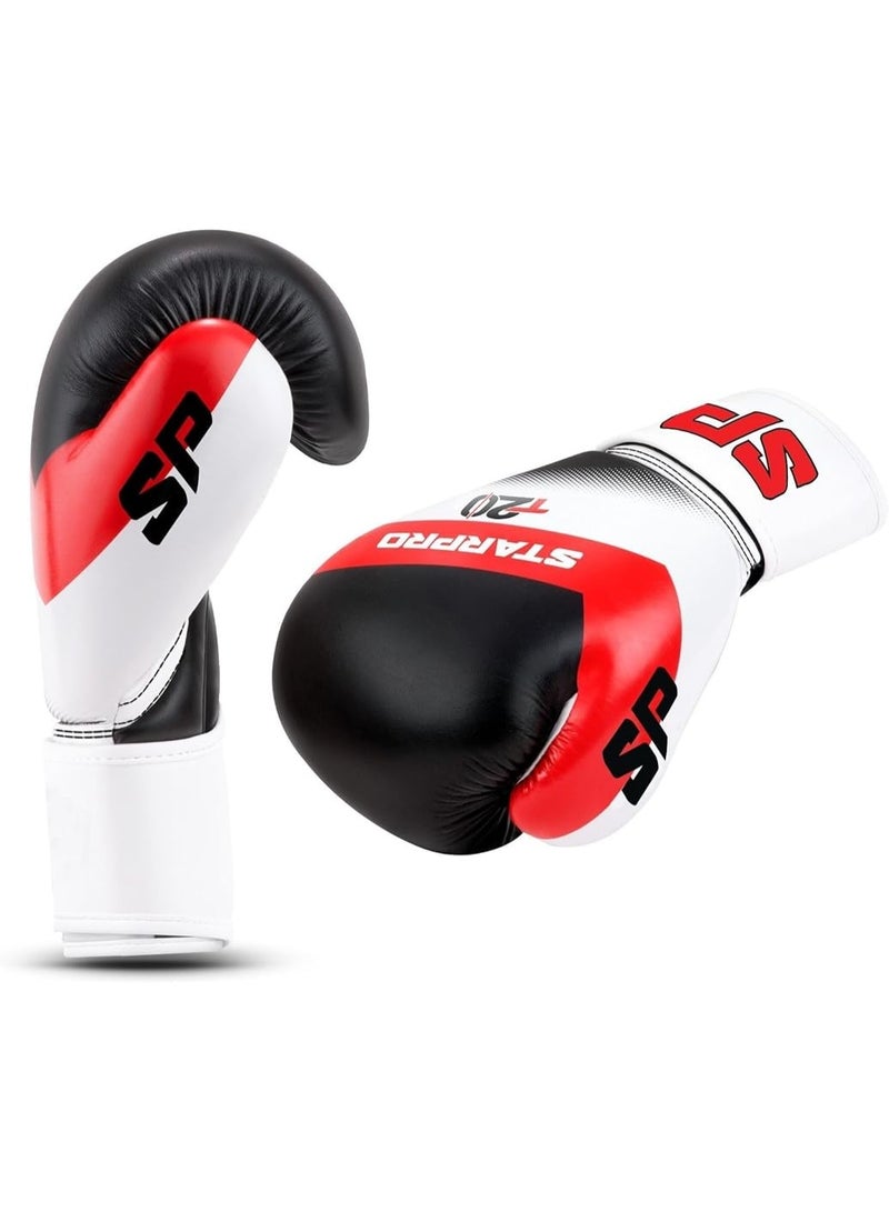 ستاربرو قفازات ملاكمة T20 للمبتدئين لتدريب الشباب في الملاكمة والكيك بوكسينج واللياقة البدنية وتمارين الملاكمة للأطفال تتوفر بمقاسات 113 و170 جم وبالألوان أزرق وزهري وأبيض من ستاربرو (أسود، 170 جم) - Image 5