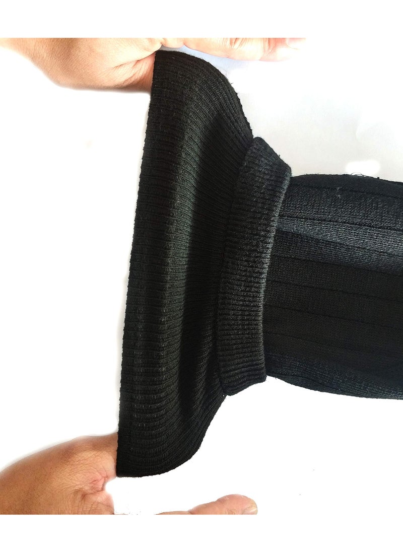 PYC Unisex Winter Warm Thicken Cashmere Wool Knee Brace Support Pads Leg Warmers Thin Knee Sleeves for Men and Women Sports and Daily Wear (Dark Grey)  - Image 3