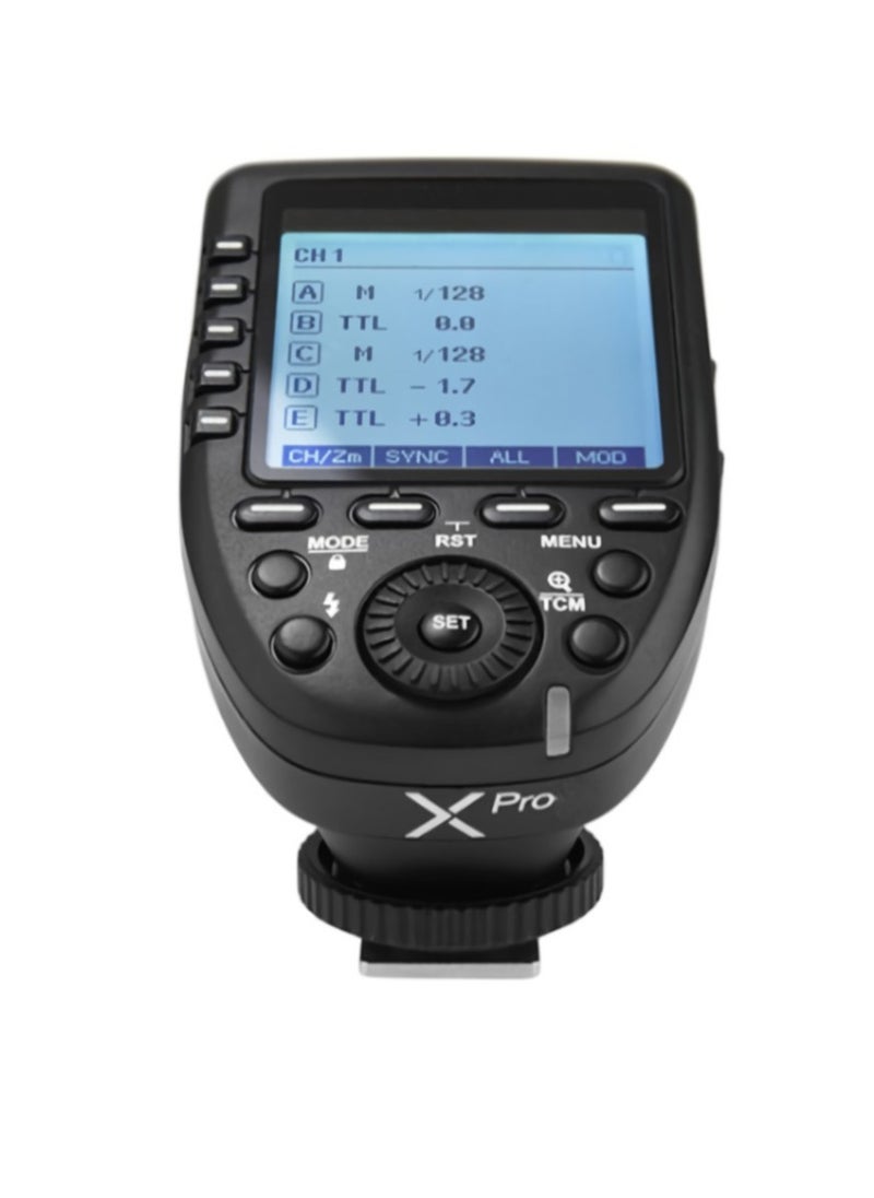 Godox XPROO 2.4G Wireless Flash Trigger, High Speed Sync Flash Transmitter, Extra Large LCD Screen Flash Control Trigger With Stable And Seamless Connection, (XPROO, For Olympus Camera)  - Image 1